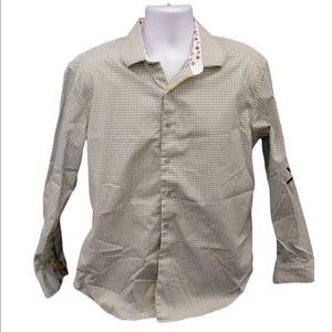 Robert Graham Men’s Green Checks Shirt Sz L